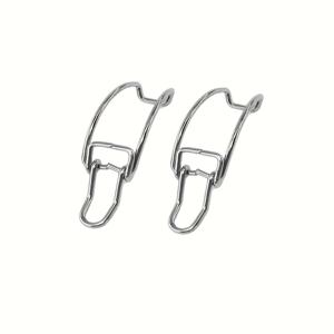 TEMU 헤비듀티 금속 자동차 에어 필터 하우징 클립 - 대부분의 차량, 트럭, SUV와 호환 가능한 공기 필터용 후크가 있는 고정 스프링 클램프 - 간편한 설치 및 정비사 사용, 차량 유지보수 액세서리, 견고한 구조, 튼튼한 메탈 제작