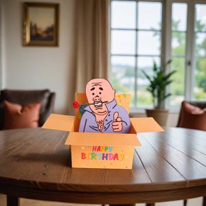 TEMU 1pc 재미있는 행복한 생일 팝업 카드와velop - 