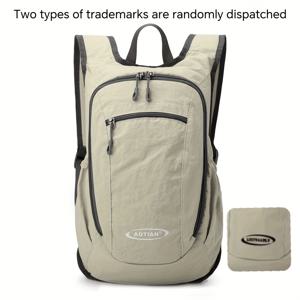 TEMU 대용량 패션 백팩, 다기능 캐주얼 경량 백팩, 심플 접이식 백팩, 아웃도어 하이킹 , 학생용 가방, 단거리 여행용 가방