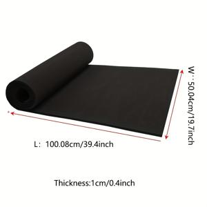 TEMU 1롤 블랙 충격방지 - 진동 스펀지 롤 - 접착제 필요 없는 다목적 폼 패딩, DIY 공예, 방음, 역할놀이, 의상, 사무실 및 사용에 적합 - 헤비듀티 폼