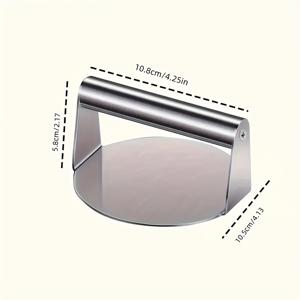 TEMU 논스틱 스틸 햄버거 프레스 몰드 | 그릴 및 바베큐에 적합, 소고기, 치즈, 야채 버거에 완벽, 모든 계절에 사용 가능