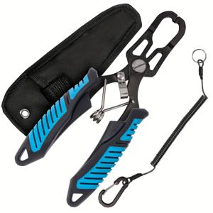 TEMU RALERA 야외 루어 낚시용 그리퍼, 미끄럼 방지 핸들, 20kg 대형 물고기 제어 가능, 가볍고 휴대 간편, 보관 가방 및 분실 방지 로프 포함, 루어 낚시 작업에 필수적인 낚시 도구