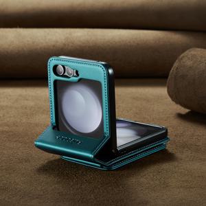 TEMU 휴대폰 케이스 - 이 휴대폰 케이스는 Samsung Galaxy Z Flip 5, 6, 7 FE용으로 디자인되었으며, 도난 방지 기능이 있으며 인조 가죽으로 제작되었습니다.|폰케이스