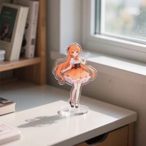 TEMU 2D 플랫 - 맞춤형 2D 아크릴 스탠드 - 개인 맞춤 만화 캐릭터 데스크탑 장식, 침실, 거실, 서재의 다기능 가정 또는 사무실 장식품에 적합