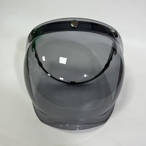 TEMU 1개 다크 브라운 헬멧 버블 렌즈 햇빛 가리개 방수 자외선 차단 렌즈 3버튼 렌즈 대형 렌즈 윈드쉴드