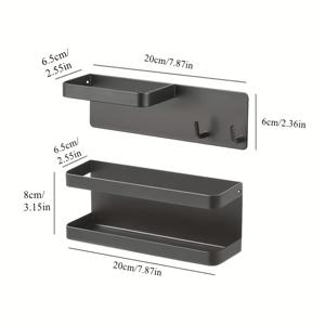 TEMU 우산 홀더, 낚싯대 홀더, 수납 랙, 드릴이 필요 없는 자석식 우산 보관 솔루션이 포함된 2단 세트