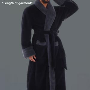 TEMU 2025 겨울 컬렉션 - 안감 처리 - 보온 - 단색 - 남성용 목욕가운 - 수면 가운 - 긴 소매 가을/겨울용 - 조절 가능한 허리밴드 - 대형 포켓 - 폴리에스터 - 추천 키 162cm-190cm / 체중 45KG-105kg - 사이즈: S, M, L, XL, XXL, XXXL - 8가지 색상 옵션