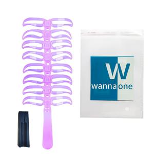 TEMU 9피스 세트 눈썹 드로잉 카드, 눈썹 드로잉 도구, 눈썹 보조기, 눈썹 정리, 눈썹 스티커, 메이크업, 원라인 눈썹, 핸드헬드 눈썹 성형 눈썹 커팅 연필 도구|눈썹펜슬