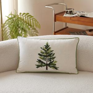 TEMU 계절별 출퇴근 가을 겨울 바람 나무 눈꽃 3D 자수 베갯잇, 소파, 거실, 침실, 자동차 및 파티 등 다양한 장소에 적합한 홈 데코