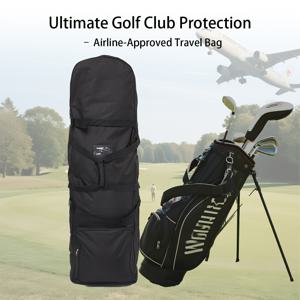 TEMU 공항 승인 골프 여행 가방 - 무거운 공장 승인 골프 클럽 케이스, 전체 길이 보호, 지퍼 수납공간 & 사이드 포켓, 골프 클럽, 공, 신발용 공장 친화적 디자인 - 비즈니스 및 레저 여행자에게 이상적인 골프 가방, 튼튼한 손잡이 기능, 골프 캐리백, 골프 캐리백 하드 케이스, 공장용 골프 여행 가방, 공장용 골프 여행 가방