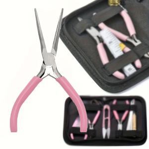 TEMU 주얼리 플라이어 세트 - 바늘머리 플라이어, 사선 플라이어, 긴머리 플라이어, 플라이어, 인체공학적 손잡이 특징, 주얼리 제작, 와이어 랩핑, 비즈 장식용으로 설계됨