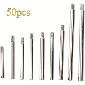 TEMU 50개 시계 스트랩 나사, 금속 사이즈 10 스트랩 연결 핀, 시계 수리 도구 액세서리 및 보관함