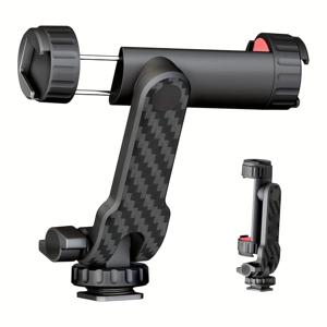 TEMU 유연한 폰 카메라 핫슈 마운트 삼각대 어댑터, 더블 콜드슈/DJII Ronin SC 호환, 조절 가능한 폰/DSLR/라이트/마이크 홀더, 아이폰 삼성 캐논 니콘 DSLR 호환, 블로깅, 스트리밍 및 사진 촬영용