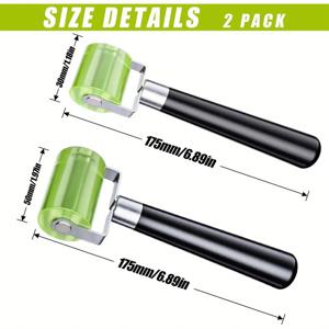 TEMU 2개 세트 SPORTULI 프로페셔널 압력 롤러 30mm & 50mm - 내열성 강력 에지 테이프 및 용접 도구, 방수 PVC 패브릭 롤러, 벽지, 지붕, 방수 시공용 (PVC 호환)