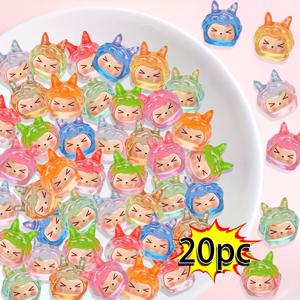 TEMU 20/30개 도금 아크릴 토끼 머리 구슬 - 귀여운 토끼 DIY 주얼리 만들기, 비즈펜 & 키체인 참, 목걸이용 레진 공예 구슬, 크리스마스 공예, 주얼리 제작자, 레진 , DIY 애호가용