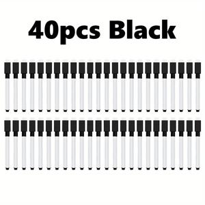 TEMU [마그네틱 마커] 40개입 마그네틱 화이트보드 마커 | 미세한 팁, 8가지 생생한 색상, 지우개 캡 포함, 부드러운 필기감, 교사, 교실, 사무실, 가정용 - 냉장고 & 캘린더 호환, 교실 필수품, 다용도 캡, 내구성 있는 팁, 사무용품,컬러풀 문구류,오래 지속되는 팁,고품질 잉크,사무실 전문가,교사용품