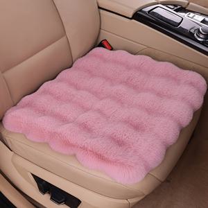 TEMU 겨울용 플러시 시트 쿠션 신차용 미끄럼방지 따뜻한 버블 플러시 두꺼운 싱글 시트 쿠션
