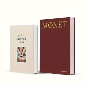 TEMU 홈 데코용 장식용 책 한 쌍. 레드 브라운 및 베이지 색상의 우아한 디자인으로, 데스크탑, 침대 옆 테이블 또는 책장의 향상을 위해 완벽합니다. 이러한 스타일리시한 액센트는 현대적인 홈 스타일링 및 축제 장식에 이상적입니다.