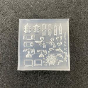 TEMU 3D 휴대폰 실리콘 네일 아트 몰드 | 액세서리 용품용 레진 몰드, 실리카 젤 재질