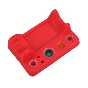 TEMU 레드 실리콘 타투 펜 홀더 마이크로블레이딩 잉크컵 타투 펜 스탠드 타투 액세서리 반영구 화장 도구