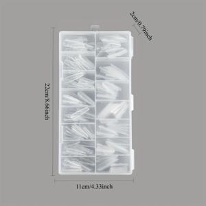 TEMU 180개 핸드페인트 룩 글로스 젤 네일 익스텐션 - 3D 레이어링, 네일 아트, 네일 팁, 매니큐어 & 페디큐어용