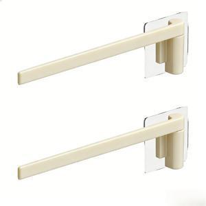 TEMU 2개 세트 욕실 수건 걸이 / 수납 랙, 천 걸이, 회전식 벽걸이 욕실 수건 걸이, 주방 싱크대 배수 랙. 다기능 디자인, 고품질 ABS 소재로 제작되어 공간 절약 및 접근 용이