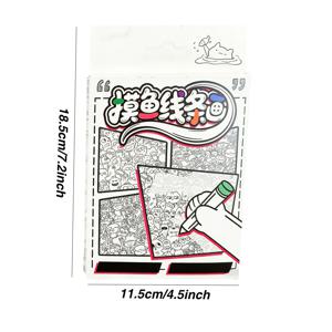 TEMU 10가지 독특하고 복잡한 디자인, 선그리기 연습 용지, 휴대용 여행용 스케치북, 전문가용 미술 용품이 포함된 몰입형 스트레스 해소 드로잉 템플릿 세트. 초보자에게 집중력과 관찰 능력을 향상시키기에 이상적입니다.