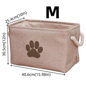 TEMU 접이식 패브릭 수납 컨테이너, 패브릭 옷장 정리 바구니, 선반 정리용 수납 큐브, 할로윈 및 크리스마스 어린이, 아기, 반려견 장난감 세탁 정리 바구니 (손잡이 포함)