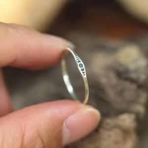 TEMU 여성을 위한 빈티지 925 실버 원형 기하학 주얼리 반지 | 클래식 스타일, 천체 상징, 4월 생일석, 데일리 및 발렌타인데이 행사에 적합