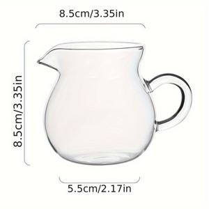 TEMU 1pc, 쿵푸 차 투수, 빈티지 유리 주전자, 내열 유리 중국 찻잔, Gong Dao Bei, 차 공유 투수, 여름 겨울 Drinkware|텀블러