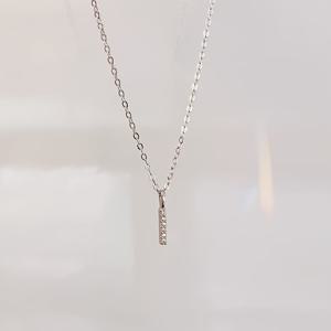 TEMU 세련된 소형 바와 세 개의 둥근 구슬, 실버 라운드 기하학 펜던트 목걸이 여성용 주얼리|목걸이|은목걸이|비즈목걸이