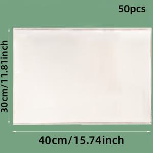 TEMU 50/100장, 노스틱 베이킹 오일 페이퍼, 양면 오일 방지 종이, 그릴, 베이킹, 튀김에 완벽, 주방 용품