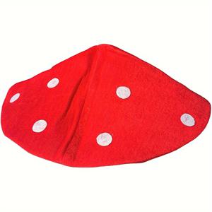 TEMU 버섯 모양 플러시 복합 흰색 부직포 원단 버섯 모자 코스튬 롤플레잉 액세서리 파티 모자, 안감이 있는 넉넉한 챙, 귀여운 여성용 버섯 베레모, 귀여운 식물 롤플레잉 모자, 빈티지 화가 모자, 달콤한 여성스러운 곰팡이 모자.