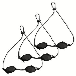 TEMU 선베드용 플라스틱 안경 3개 세트 - 전문가용 미용 도구, 편안한 착용감, 헤어 및 잡티 제거 효과 (블랙)