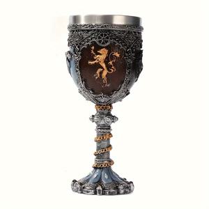 TEMU 싱글팩/창의적인 해골 손 컵, 고딕 뼈 손바닥 해골 갑옷 고블렛, 레진 스테인리스 스틸 와인 컵, 파티 바 음료 미용실 장식 미술 용품 로맨틱 신기한 선물, 방 장식, 할로윈 크리스마스 선물.