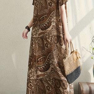 TEMU 빈티지 플러스 사이즈 드레스|빅사이즈수영복