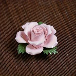 TEMU 수공예 도자기 장미 꽃, 향로, 탁상 장식품, 축제 선물