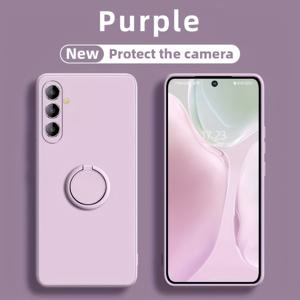TEMU 삼성 A25/A35/A55/A54 휴대폰 케이스 A14/A05/A05s/A15/A52/A53/A34/A33/A73 소프트 방수 통합 링 홀더 케이스 방수 심플