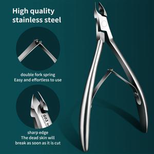 TEMU 프로페셔널 큐티클 트리머 세트, 초경량 데드 라이트 베이지 가위, 손톱과 발톱을 위한 쉬운 큐티클 제거기, 여성과 남성을 위한 매니큐어 페디큐어 도구, 가정 및 살롱 사용, 5mm 조