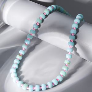 TEMU 세련되고 다재다능하며, 달콤하고 귀여운 캔디 컬러의 생생한 버블가ム 레진 비드 목걸이입니다. 빈티지 기하학적 3D 디자인으로 로맨틱한 하이윤 스타일과 중동식 텍스처 패턴이 특징이며, 일상복, 데이트에 완벽합니다.