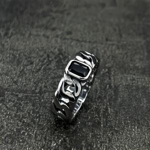 TEMU 남녀 공용 레트로 패션 간편 인조 스테인리스 스틸 반지, 커플 티타늄 스테인리스 스틸 밴드, 데일리 착용에 적합