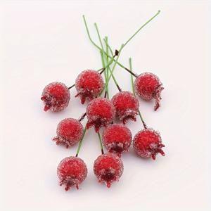 TEMU 31개 인조 페이크 페이스트 포메라나테 베리, 헤어 액세서리 추가, 크리스마스 및 할로윈 장식, 크리스마스 트리 장식품, 공예 재료