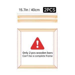 TEMU 2개 나무 사진 프레임 바, DIY 사진 갤러리 세트용 (총 4개의 나무 스트립 필요), 홈 벽걸이 아트, 간편 조립, 자유롭게 선택하여 원하는 크기로 맞춤 제작 가능한 액자