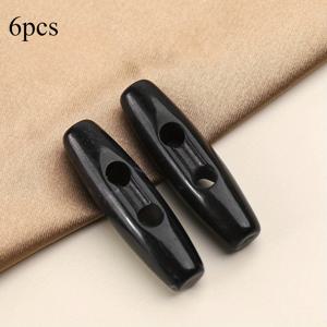 TEMU 6개입 호른 버튼 스웨터 코트 버튼 오벌 패키징 선물 상자 홈 텍스타일 올리브 버튼 스트립 올리브 버튼 남녀공용 코트, 트렌치 코트, 스웨터 장식용 버튼