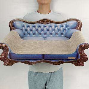 TEMU 매장 매니저가 추천하는 20파운드 미만의 고양이를 위한 고급스러운 65cm/25.59인치 골판지 고양이 스크래쳐 및 침대는 고급 가죽 질감 디자인을 특징으로 하며, 편리한 배송을 위해 완전히 조립된 상태로 제공됩니다.