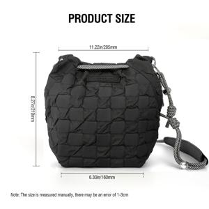 TEMU 조절 가능한 어깨끈이 있는 부드럽고 귀여운 블랙 카메라 가방 - 자체 접착성 안감, 여러 지퍼 컴파트먼트, 여행, 일상 사용 및 사진 액세서리용 컴팩트 디자인, 카메라 가방, 여행 사진 기어, 세련된 액세서리, 내구성 있는 폴리에스테르