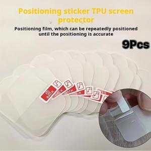 TEMU 애플 워치 시리즈 11 호환 스크린 보호필름, 10 6 5 4 3 2 1 세이비 호환, 초박형, 42mm-46mm, 45mm, 42mm, 40mm, 44mm, 38mm, 49mm, 얇은 플라스틱 스크래치 방지 방수 기능 자가 치유 스마트워치 액세서리 TPU 하이드로겔 필름