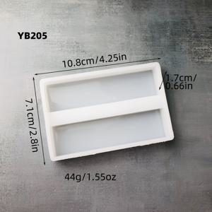 TEMU 데스크탑 장식용 사각 명함 홀더 실리콘 몰드, 사각 카드 홀더 장식 실리콘 몰드