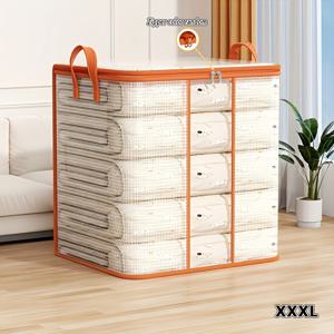 TEMU 대형 투명 PVC 수납 가방 - 손잡이 포함, 고품질 방수 기능, 다양한 용도: 학교 기숙사 옷 & 이불 정리 필수품|방수가방