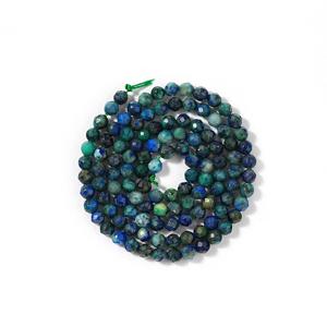 TEMU 2mm, 3mm, 4mm 사이즈의 자연석 비즈, 다면체 표면, 주얼리 제작용, 팔찌 추가를 위한 15인치 스트랜드 포함